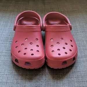 Red Crocs